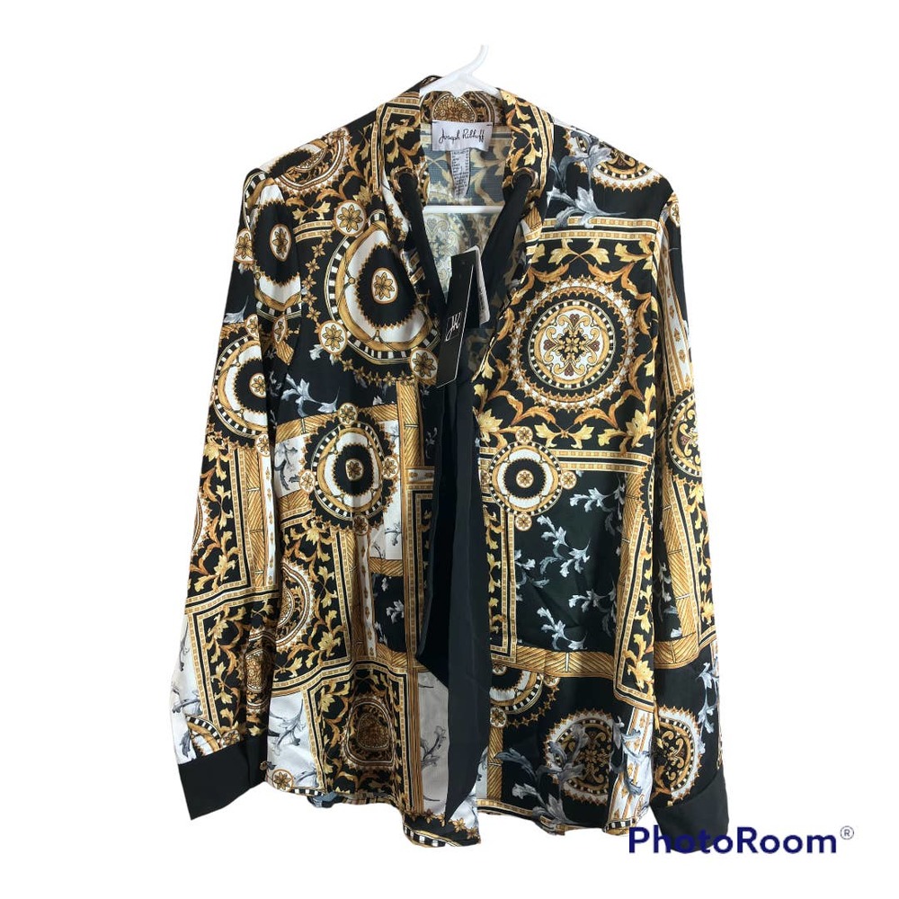 New Joseph Ribkoff Baroque Inspired Blouse Size 10